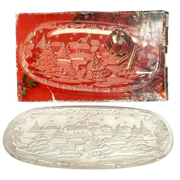 Mikasa Christmas Carol SA 839/349 15.5" Canape Tray/Serving Platter-Germany - Picture 1 of 5